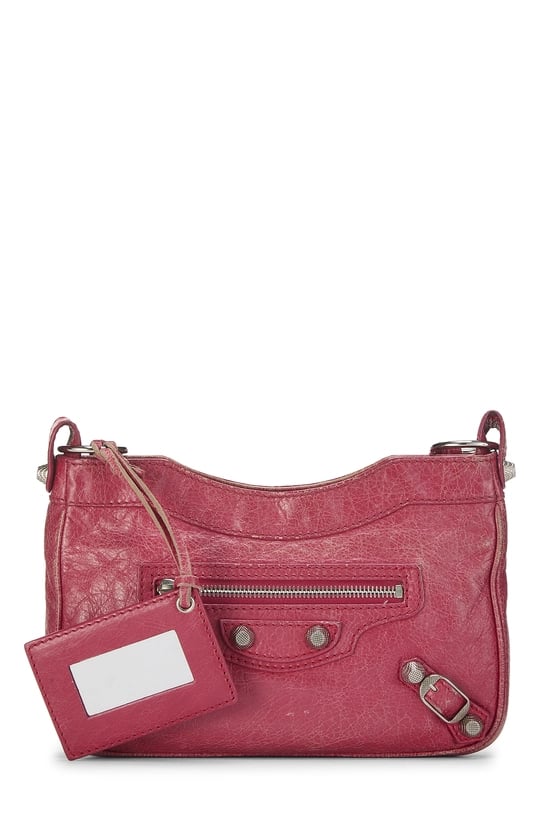 Balenciaga Pink Agneau Giant 12 Hip Bag