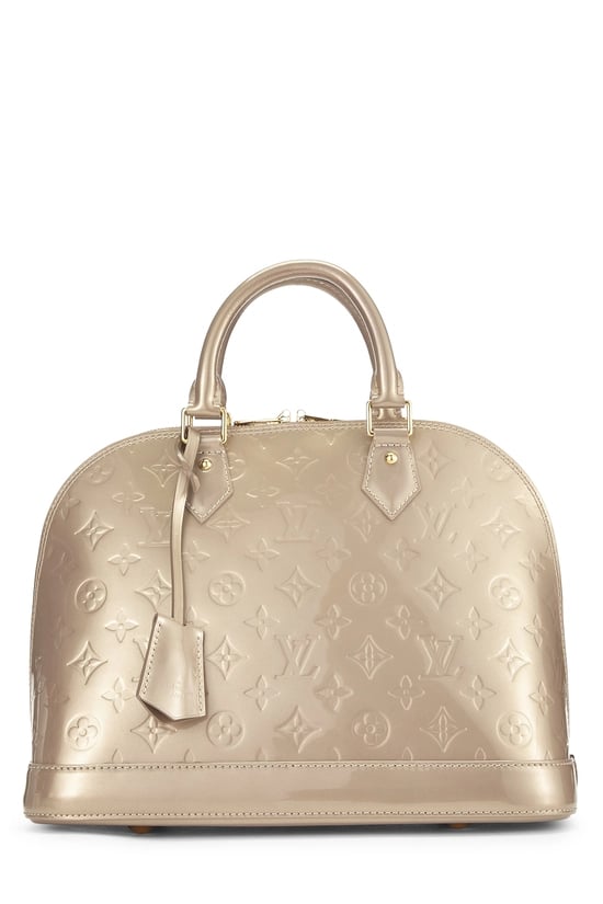 Louis Vuitton Beige Poudre Monogram Vernis Alma PM NM