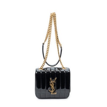 Leather Small Vicky Chain Crossbody