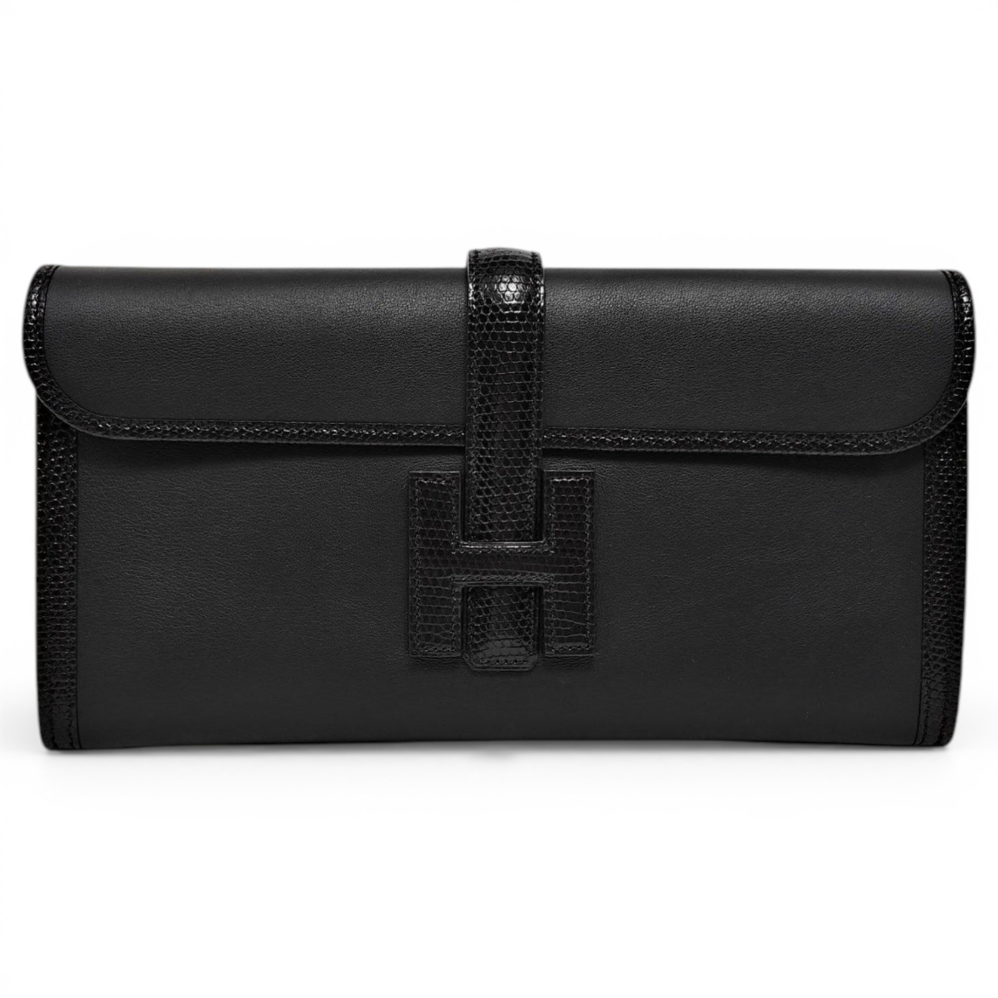 Jige leather clutch bag