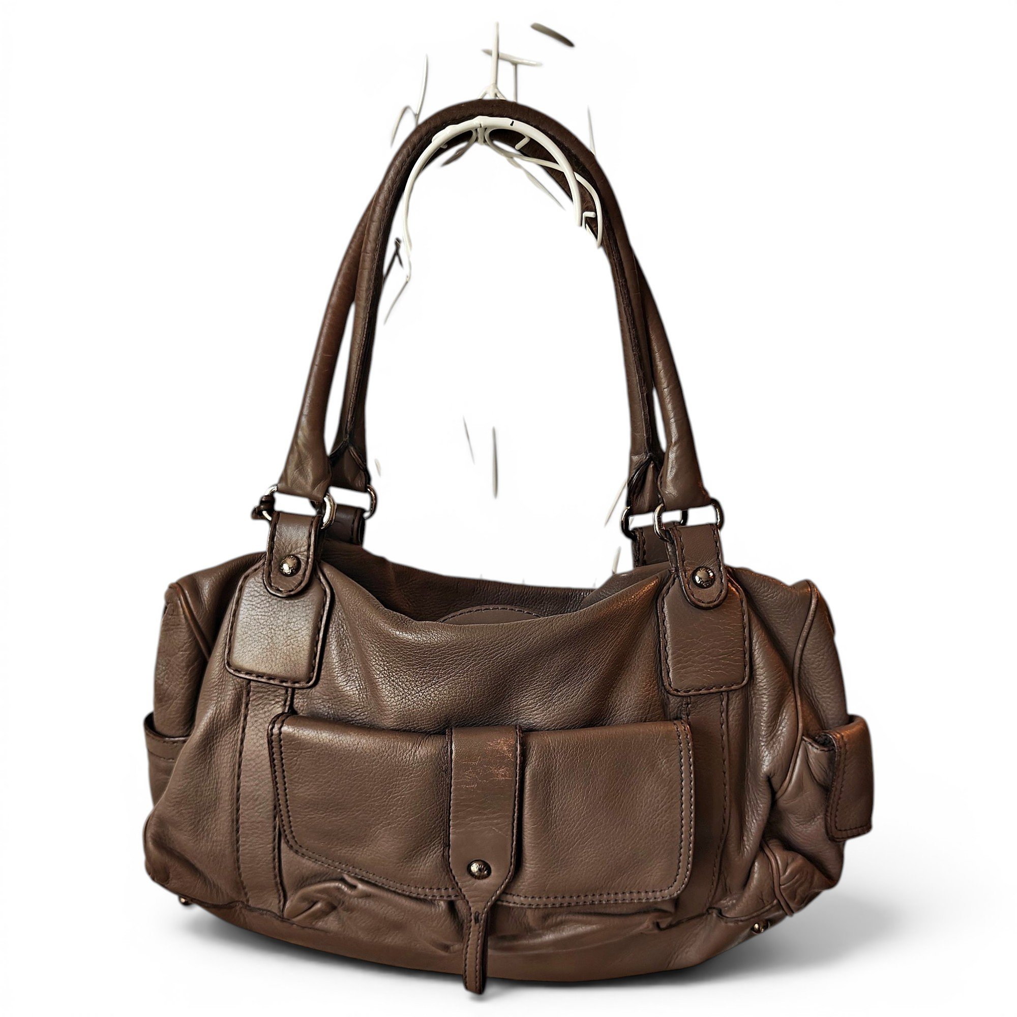 Leather bowling bag