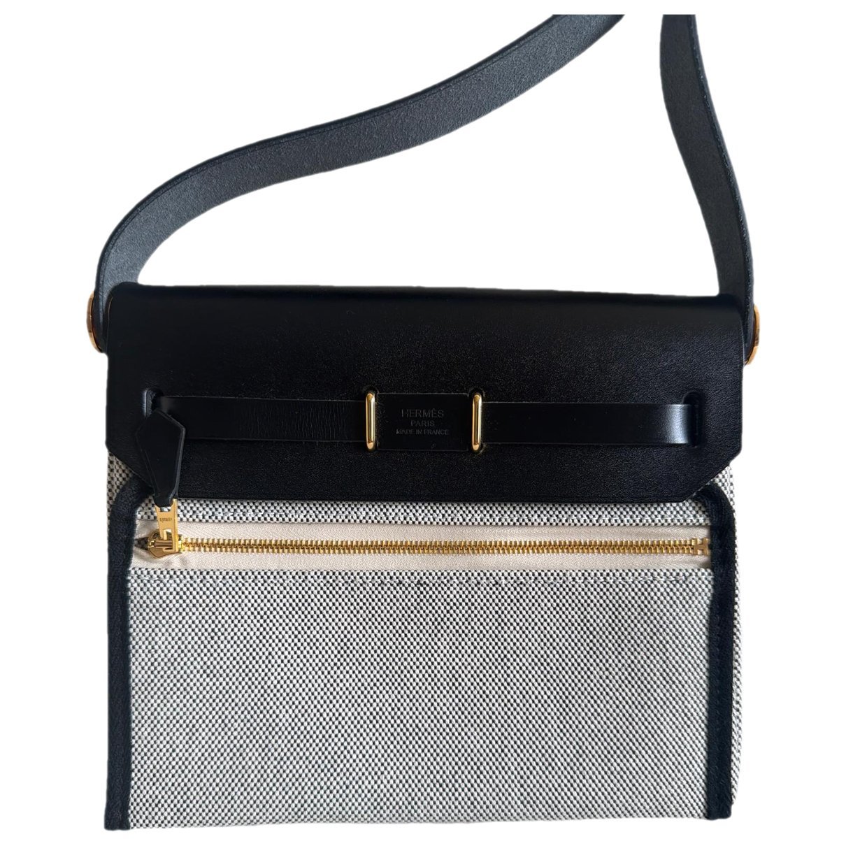 Hermes Herbag Zip leather handbag