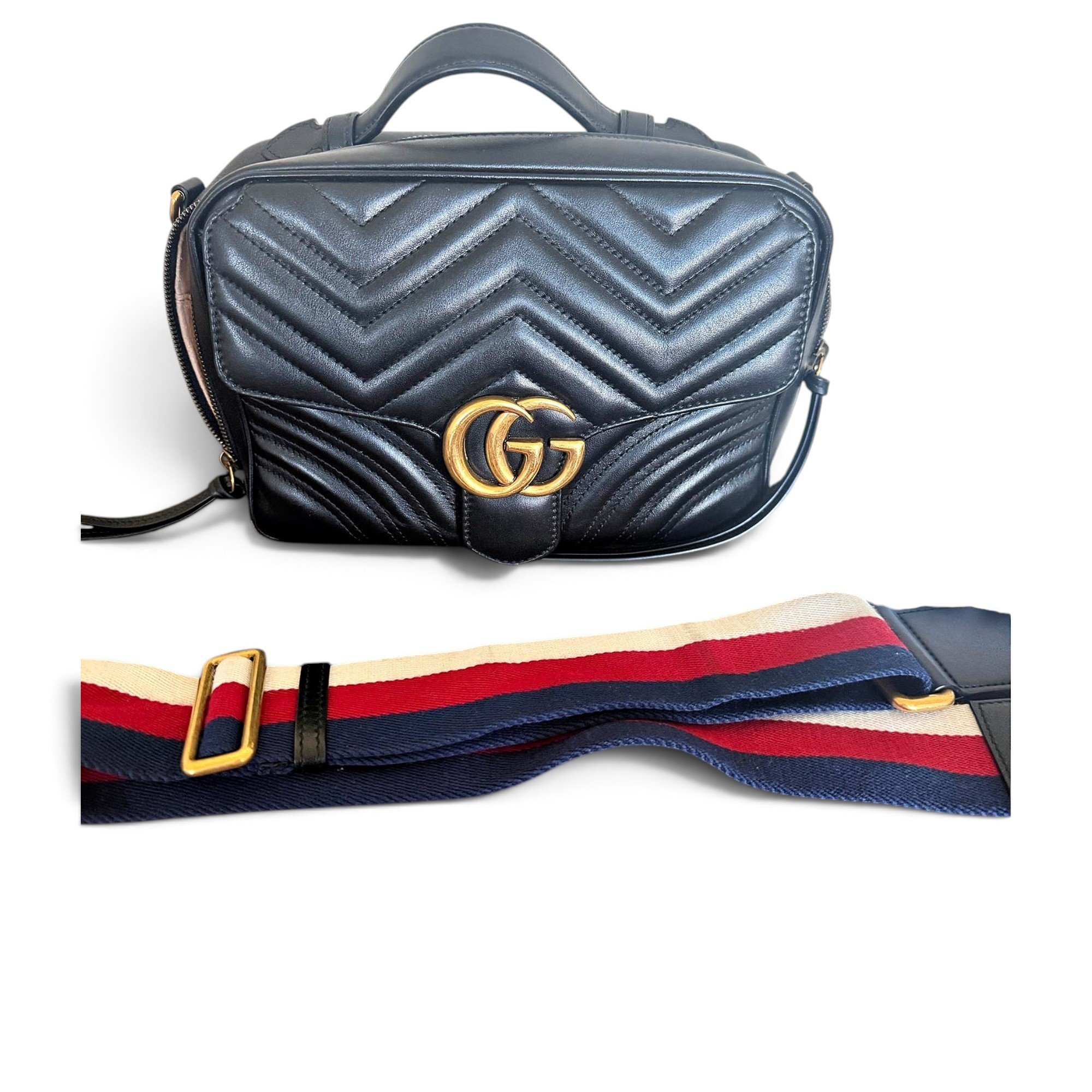 GG Marmont Flap leather handbag