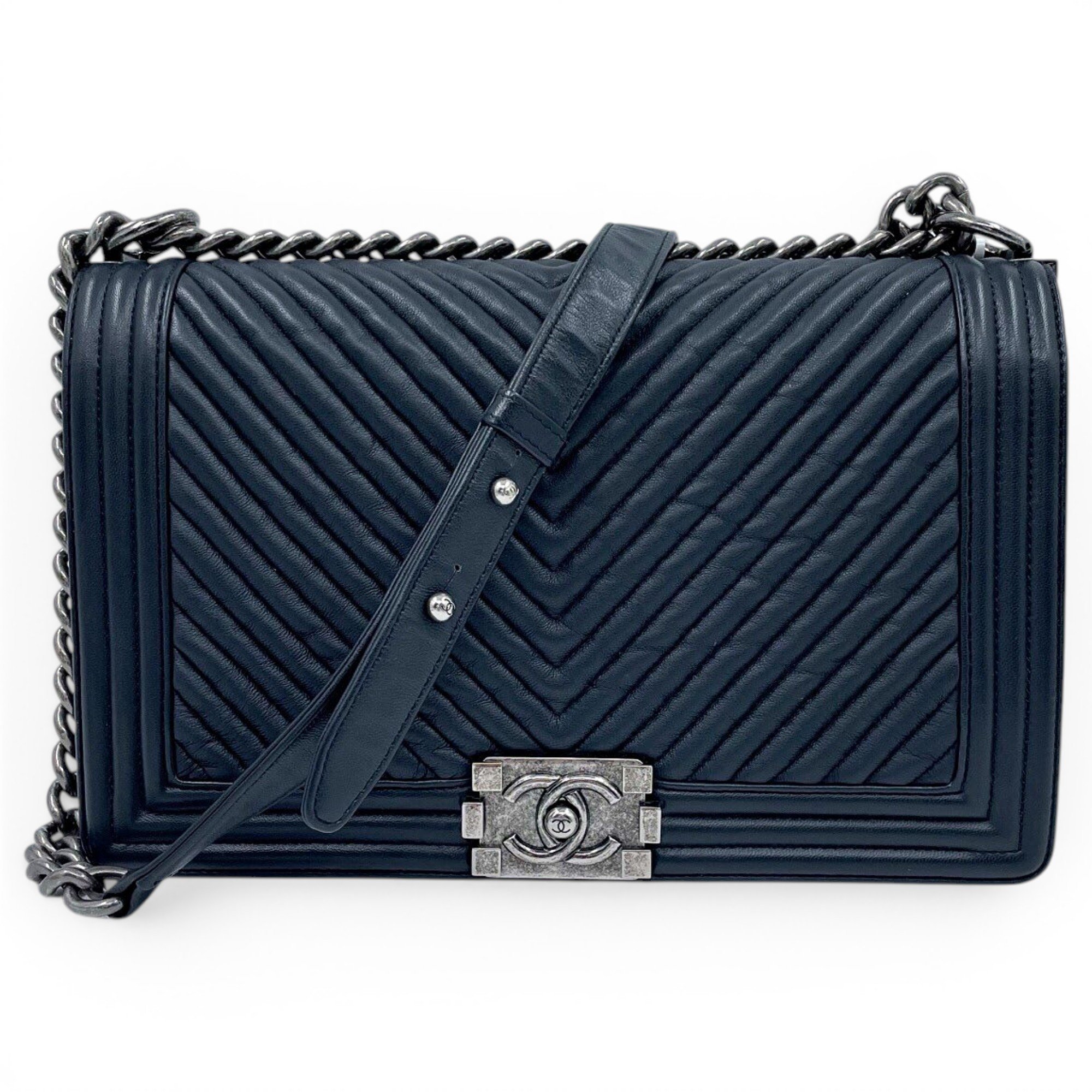 Boy leather crossbody bag