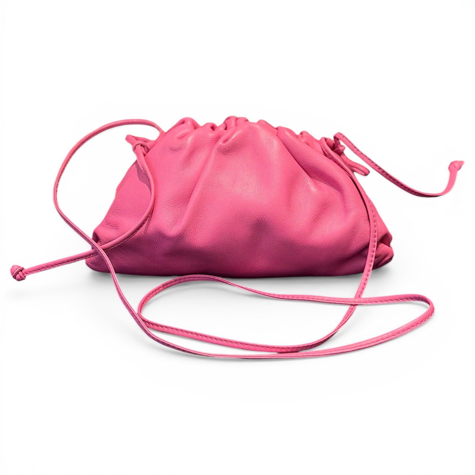 Pouch leather handbag