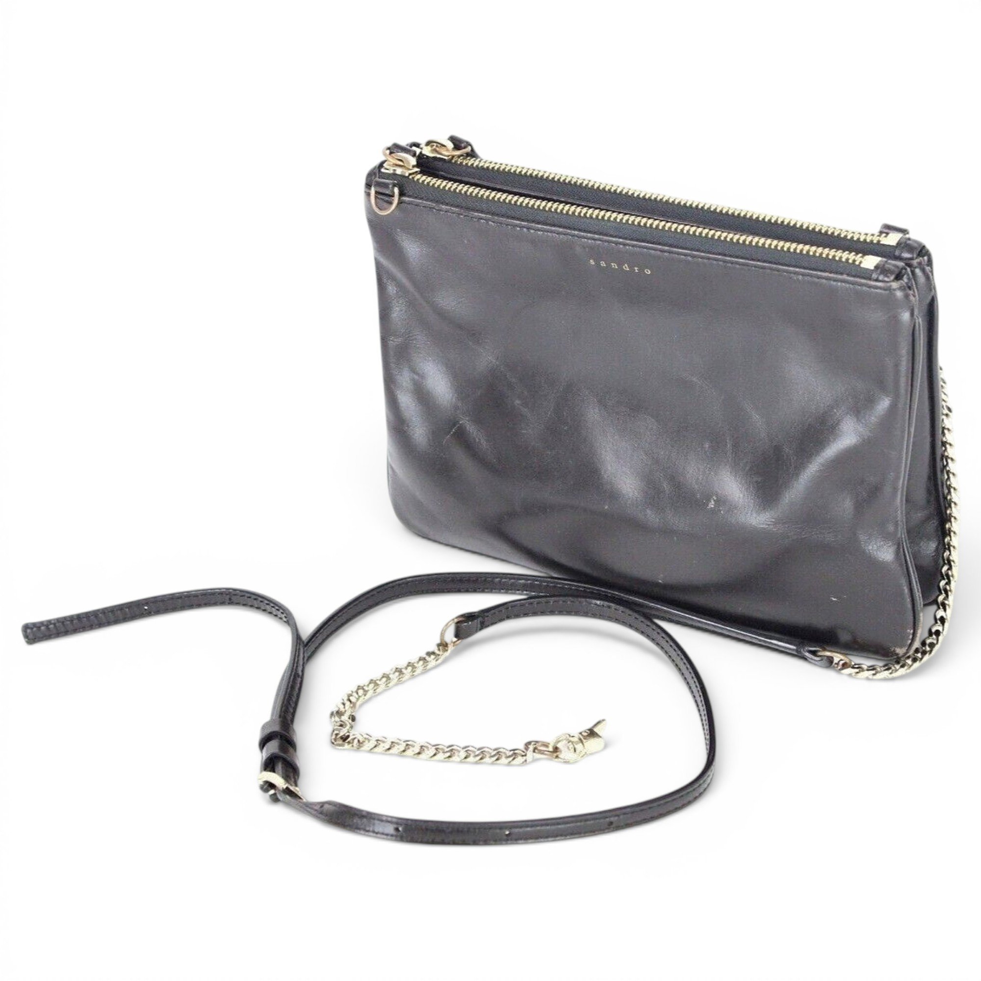 Addict leather crossbody bag