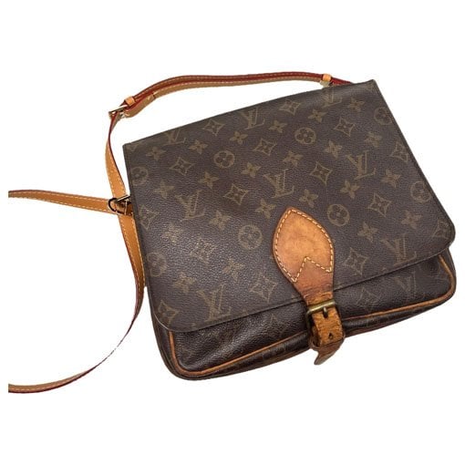 Cartouchière leather crossbody bag
