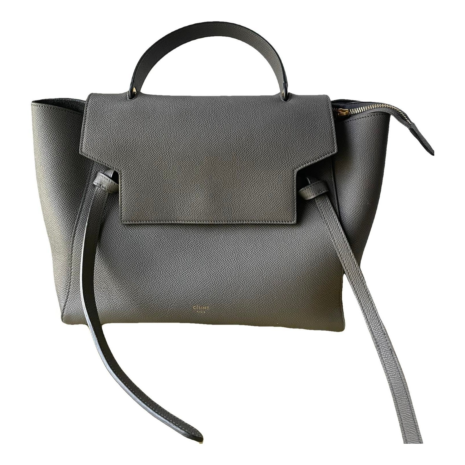 Belt leather handbag