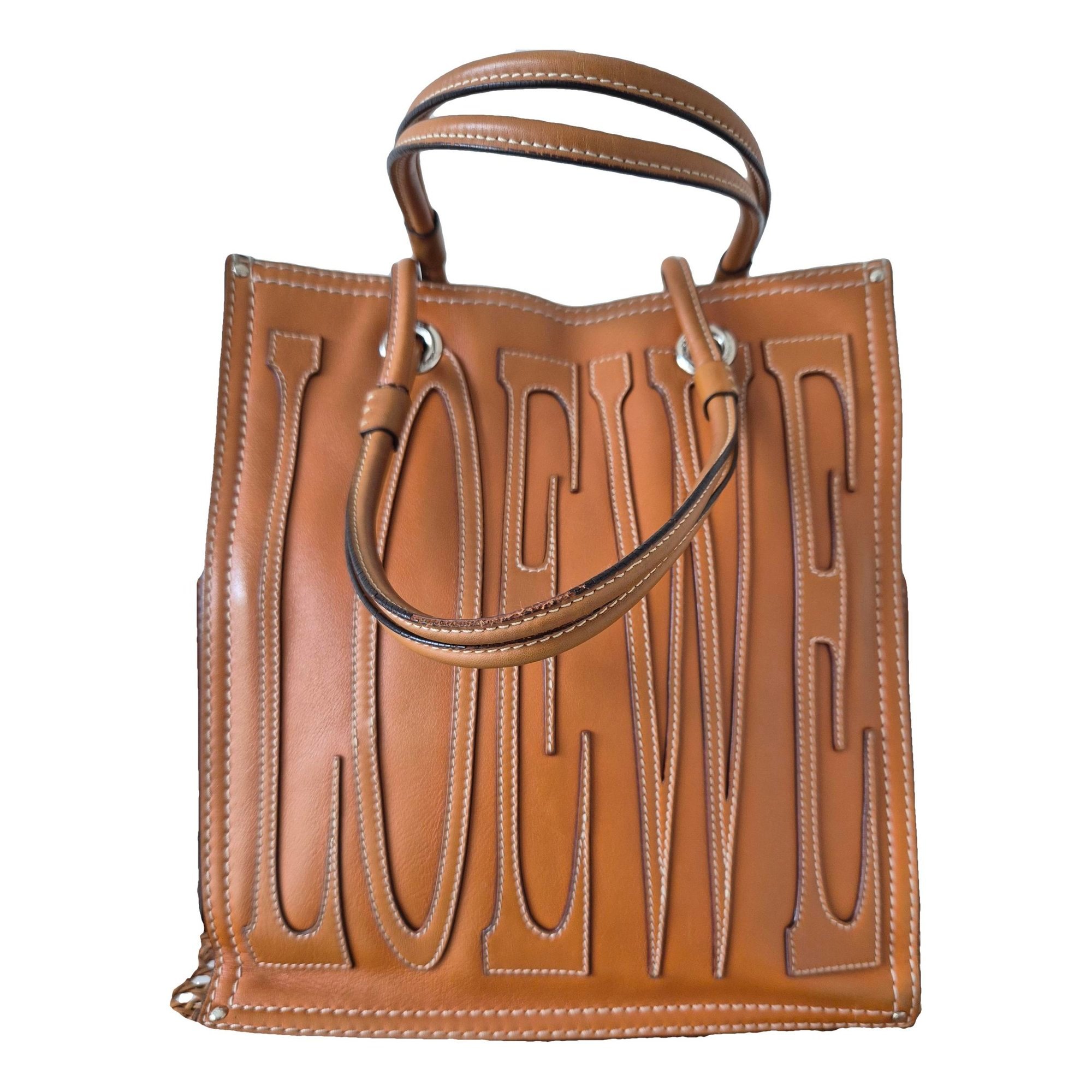 Anagram leather tote
