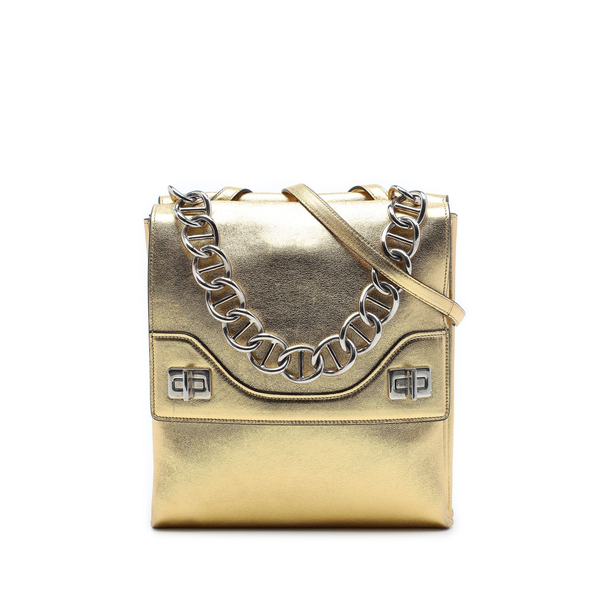 Double pony-style calfskin handbag