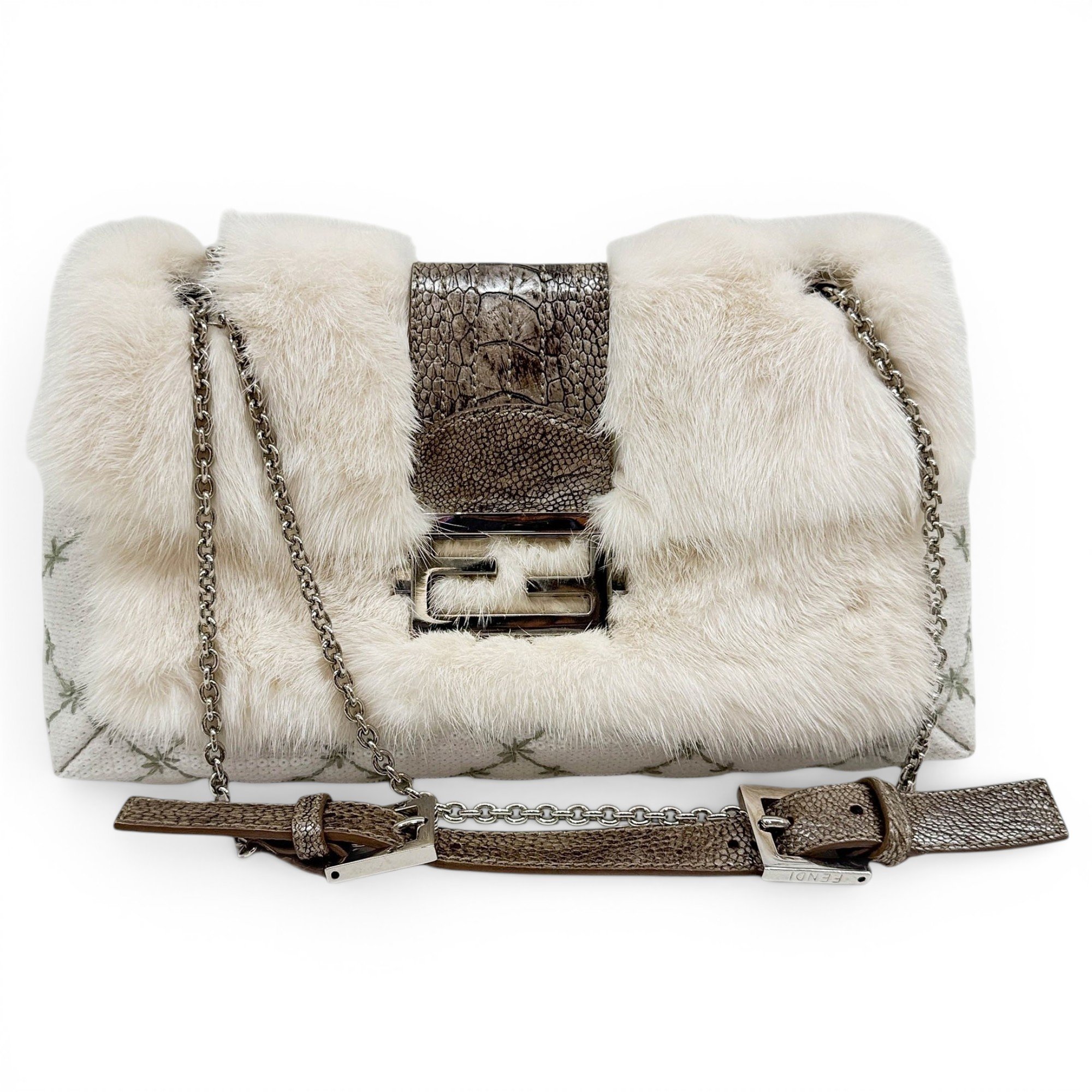 Baguette glitter handbag