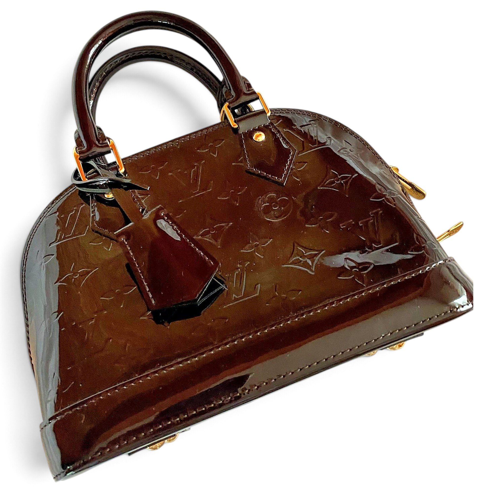Alma BB patent leather crossbody bag