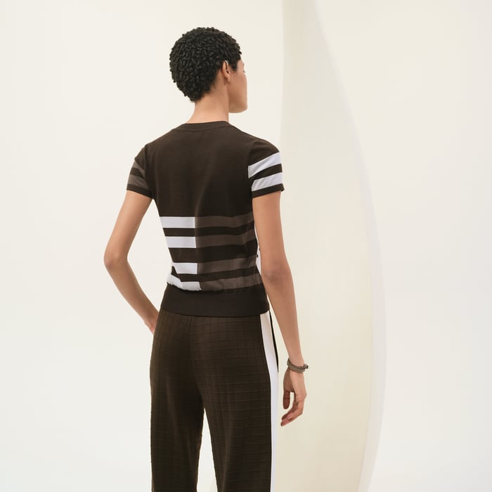 Blanc Cassé Cashmere "Garde-robe Pop" Short-sleeve Sweater