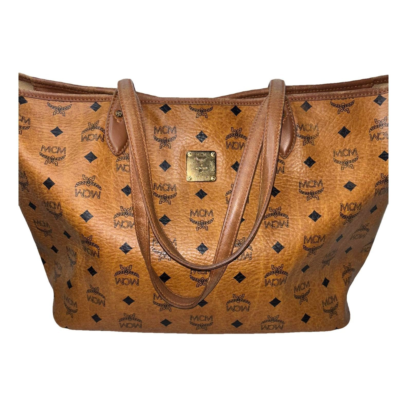MCM Anya linen tote