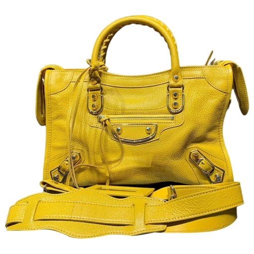 Classic Metalic leather handbag