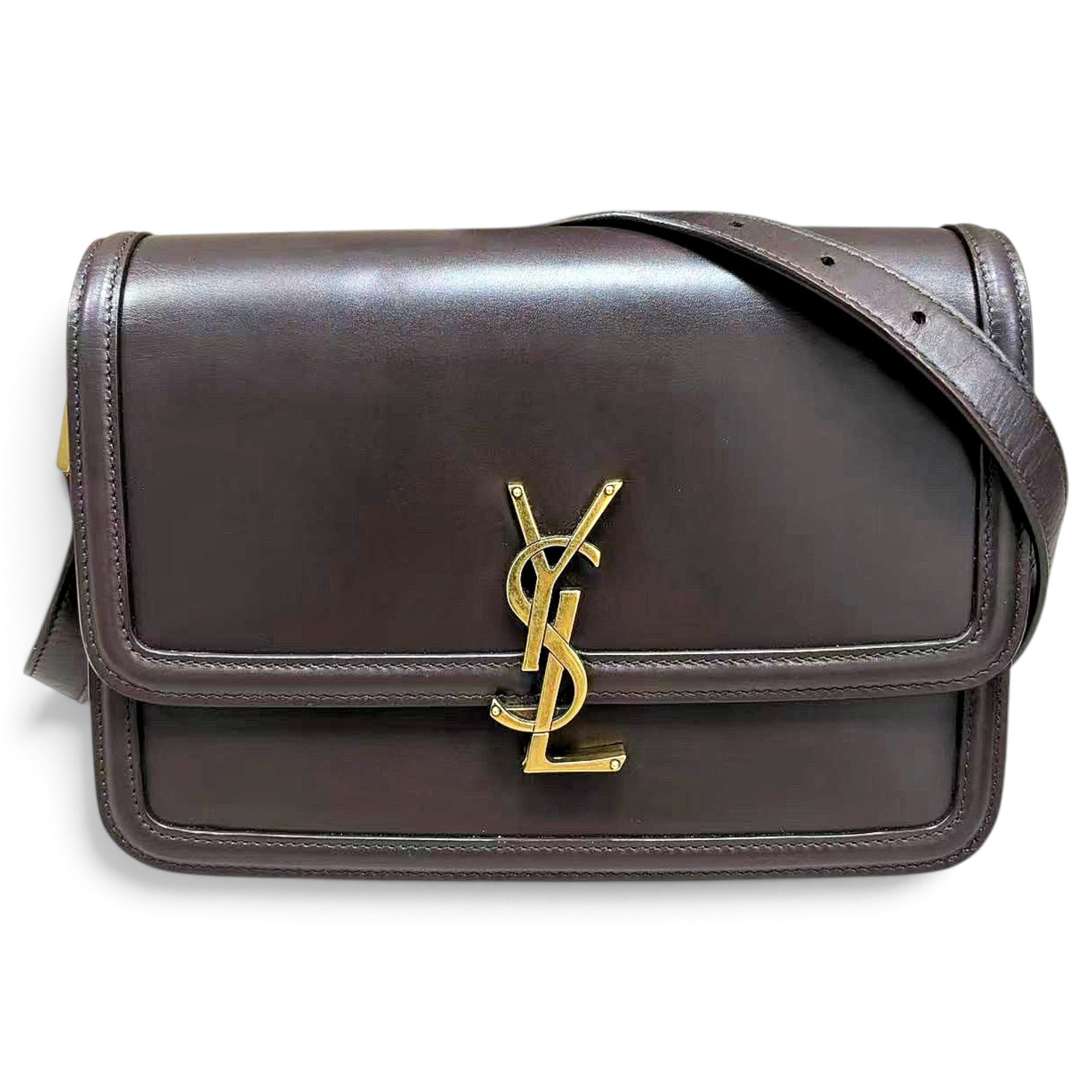 Solférino leather handbag
