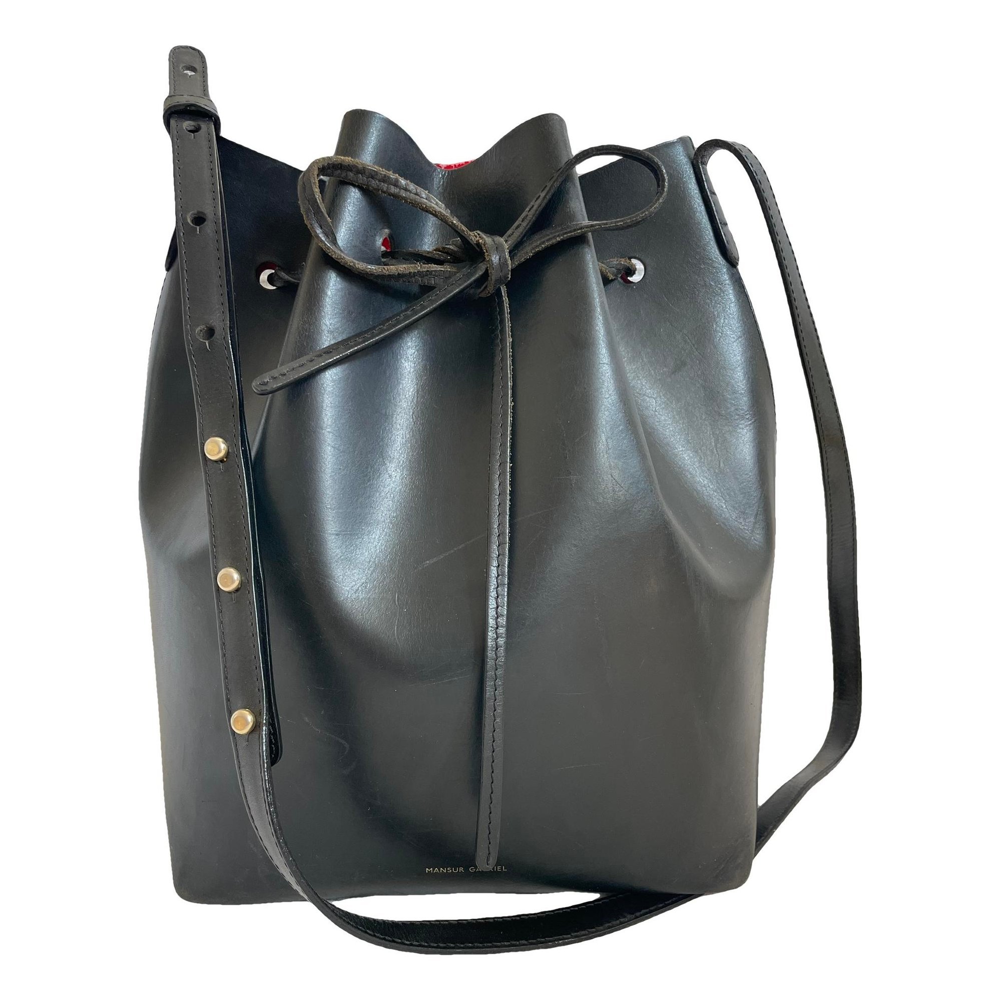 Mansur Gavriel Bucket leather crossbody bag