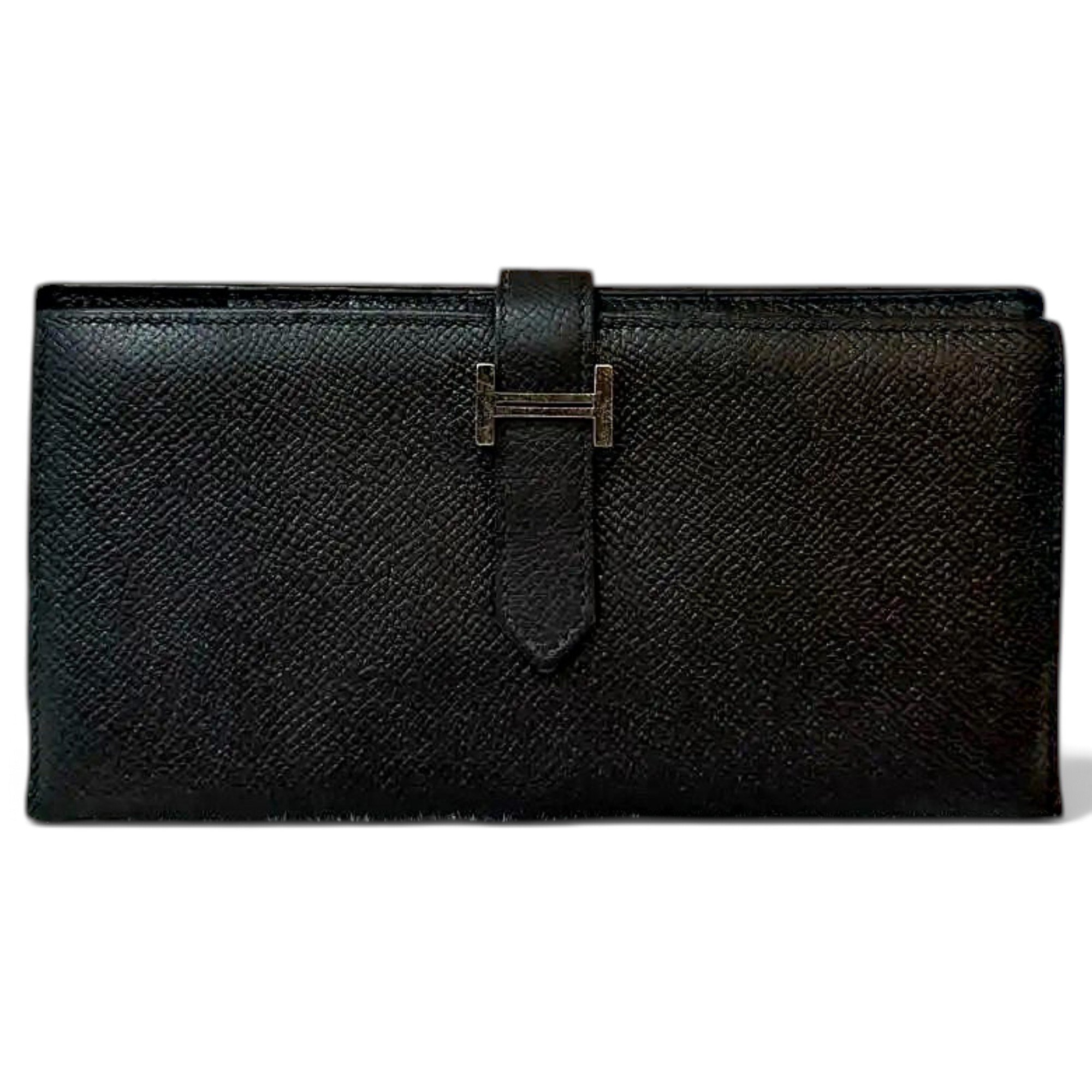 Leather clutch bag