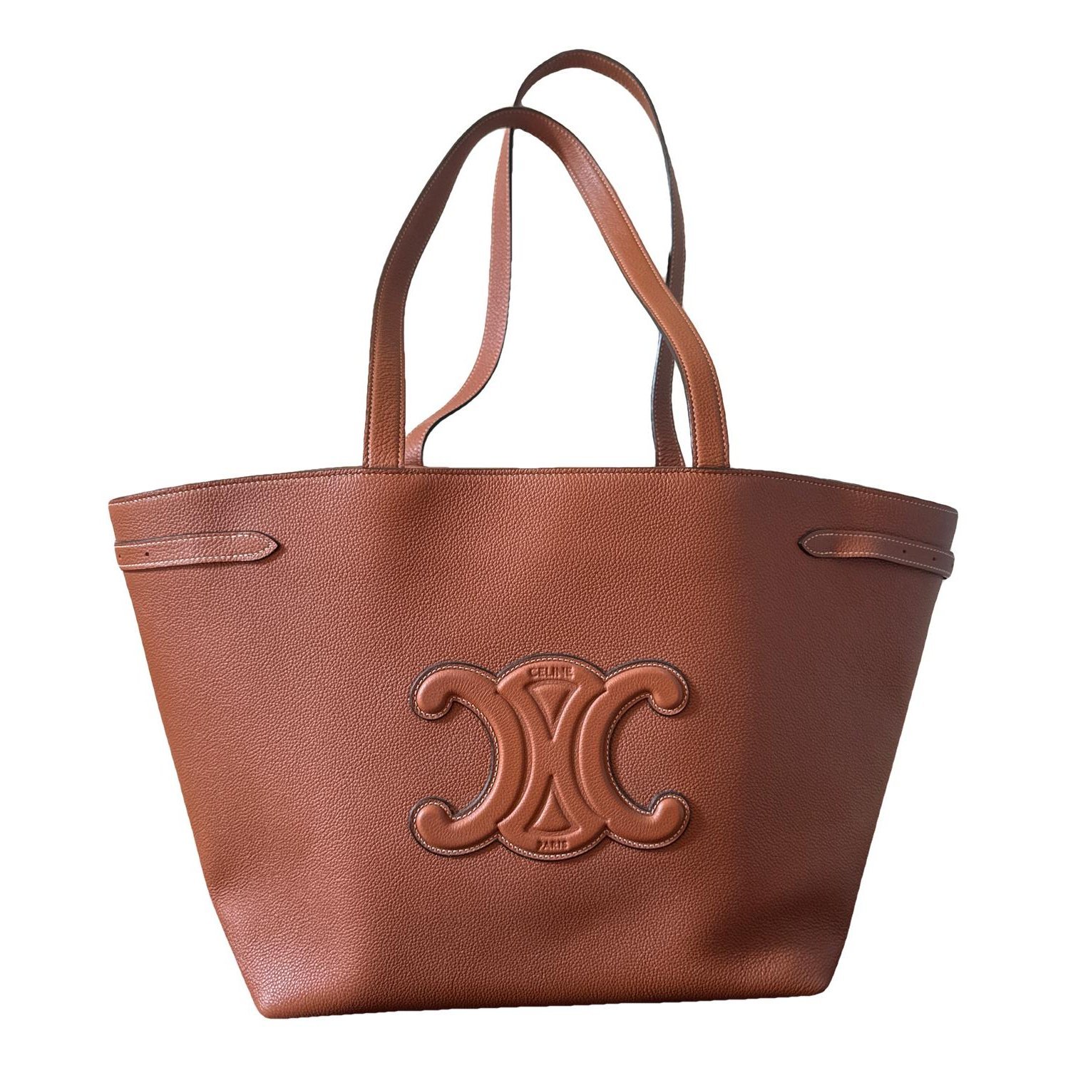 Cabas leather tote