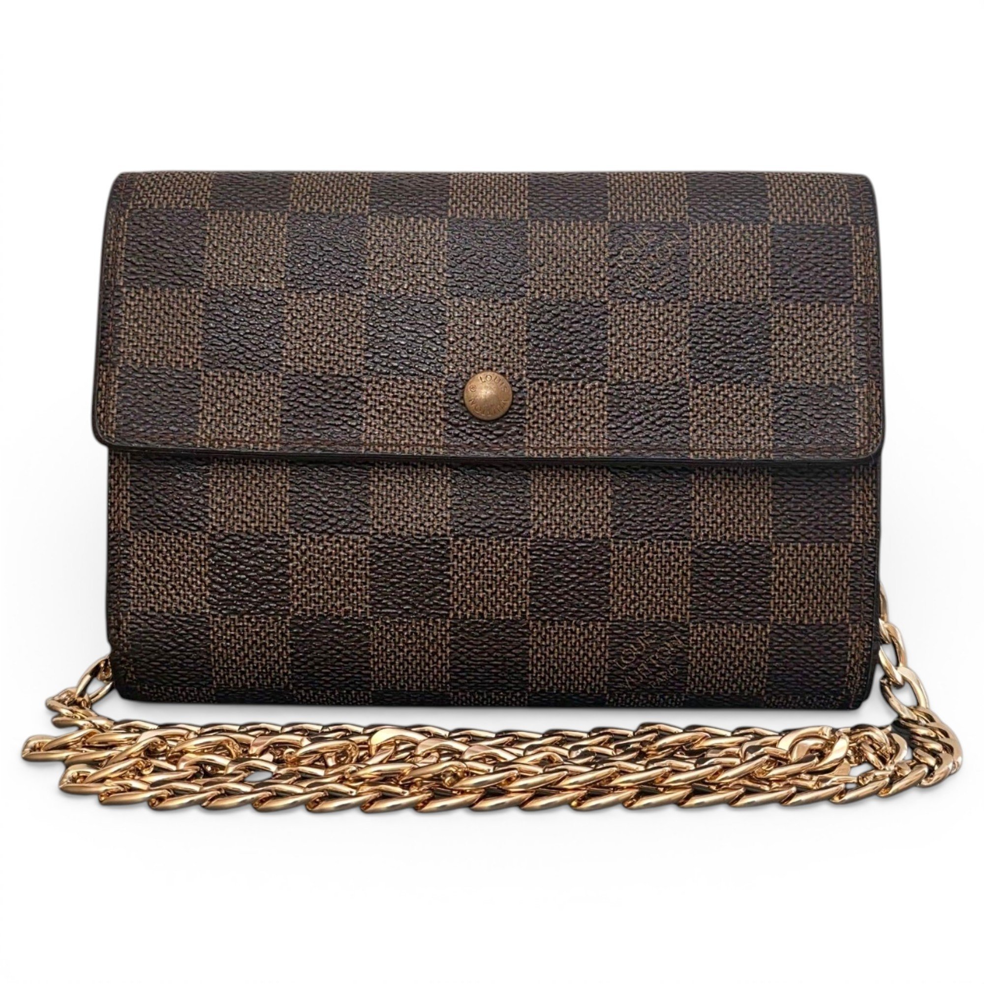 Leather clutch bag