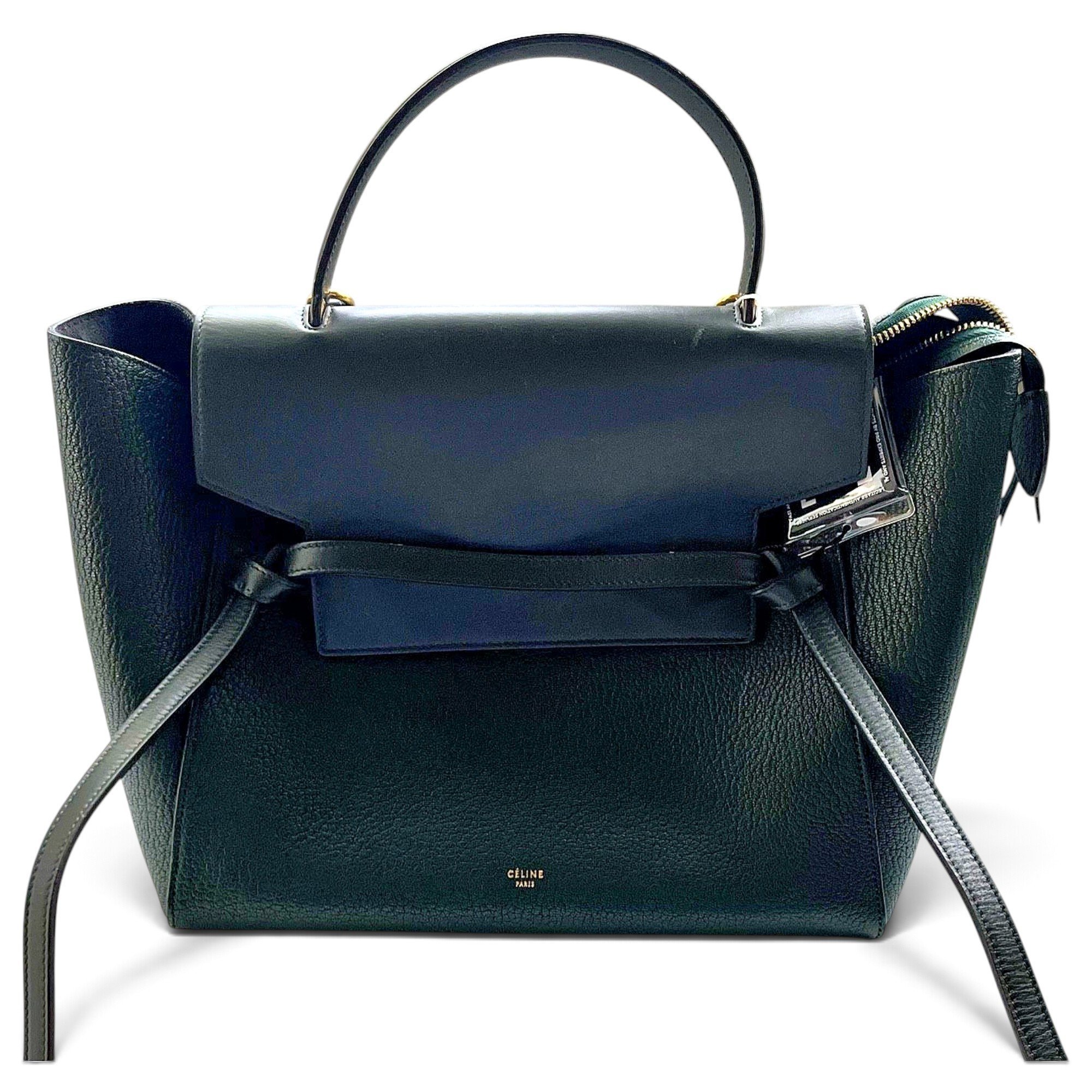 Belt leather handbag