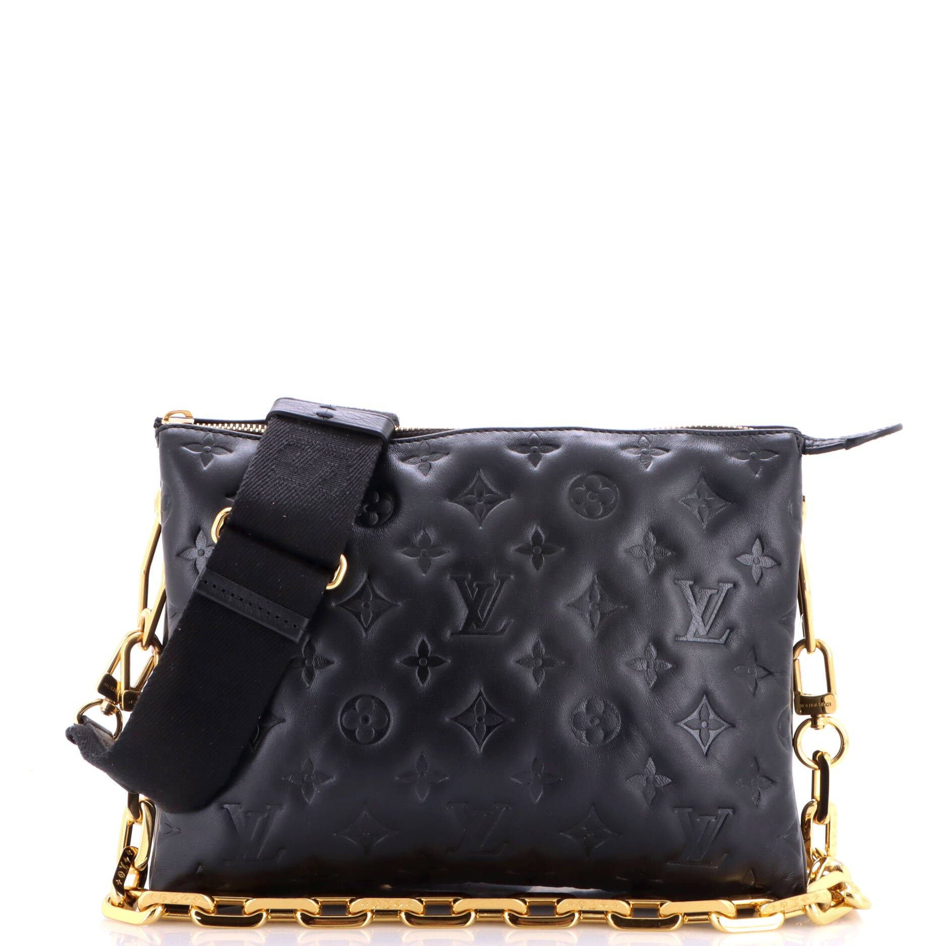 Coussin Bag Monogram Embossed Lambskin PM
