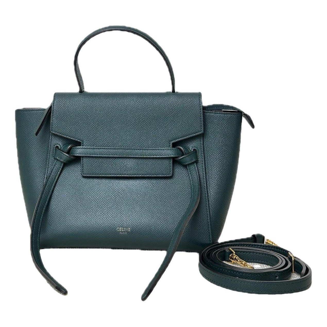 Belt leather handbag