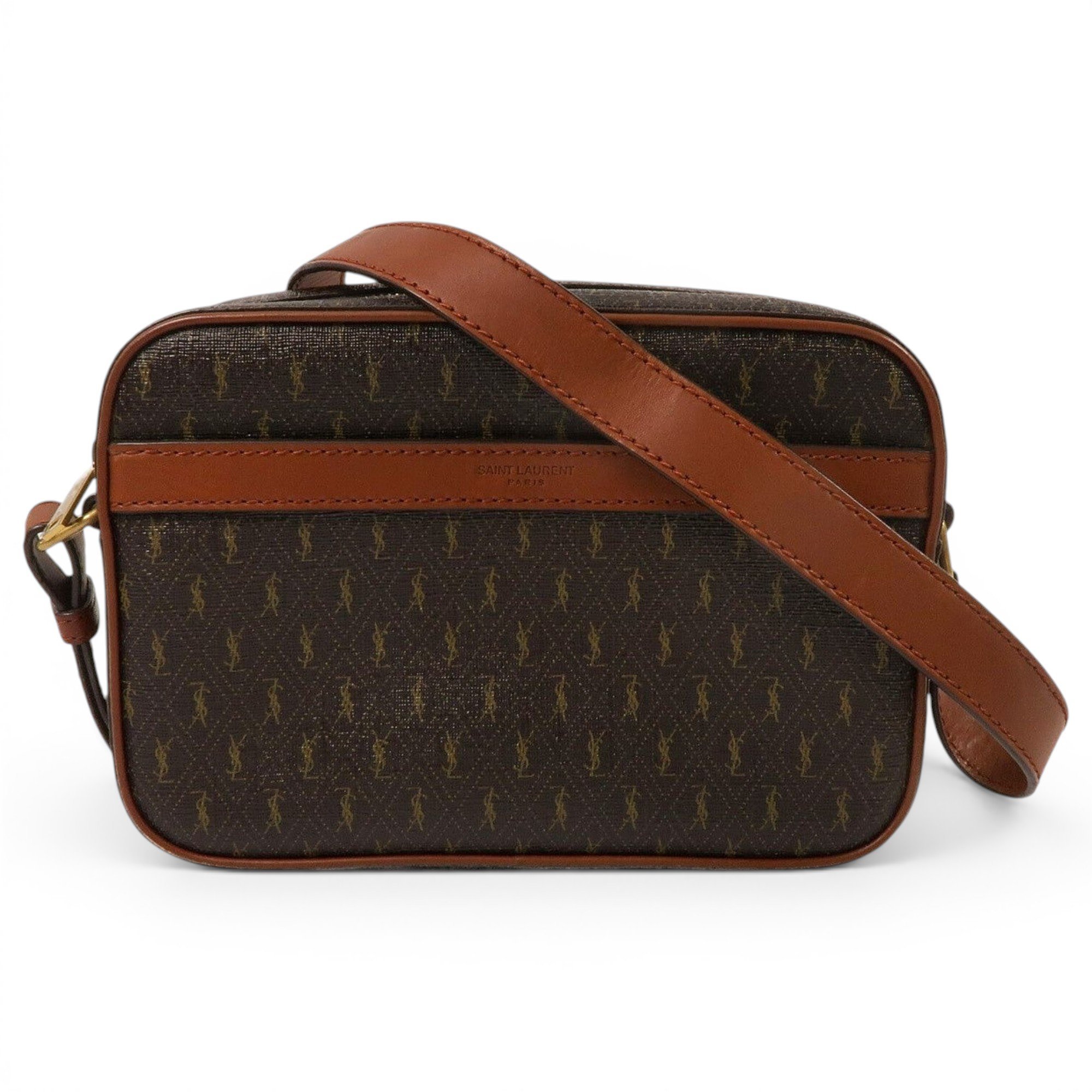 Camera Lou leather crossbody bag