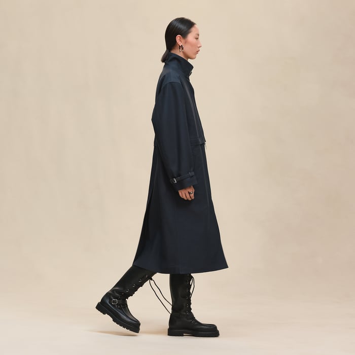 Bleu Céleste Modular Quilted Coat