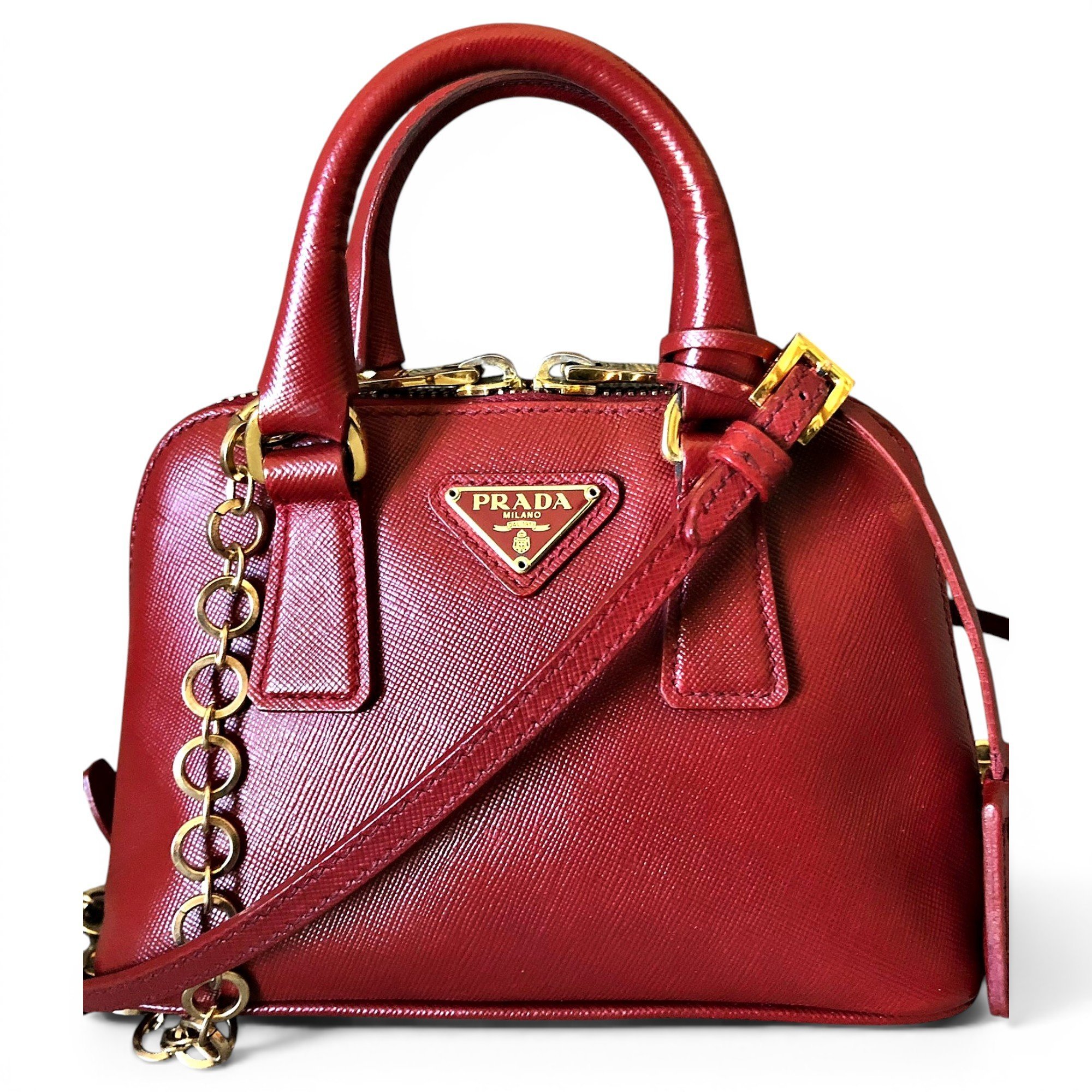 Promenade leather handbag