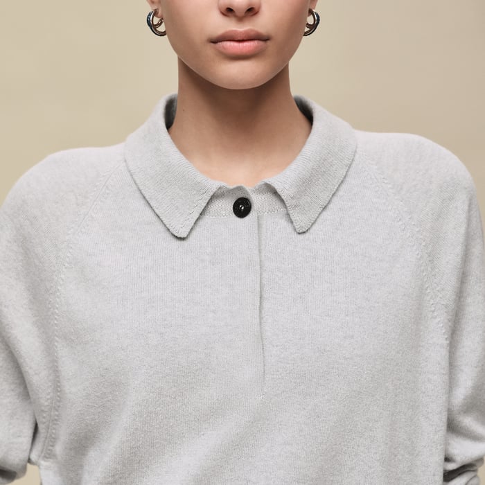 Gris Pervenche Wide Sweater