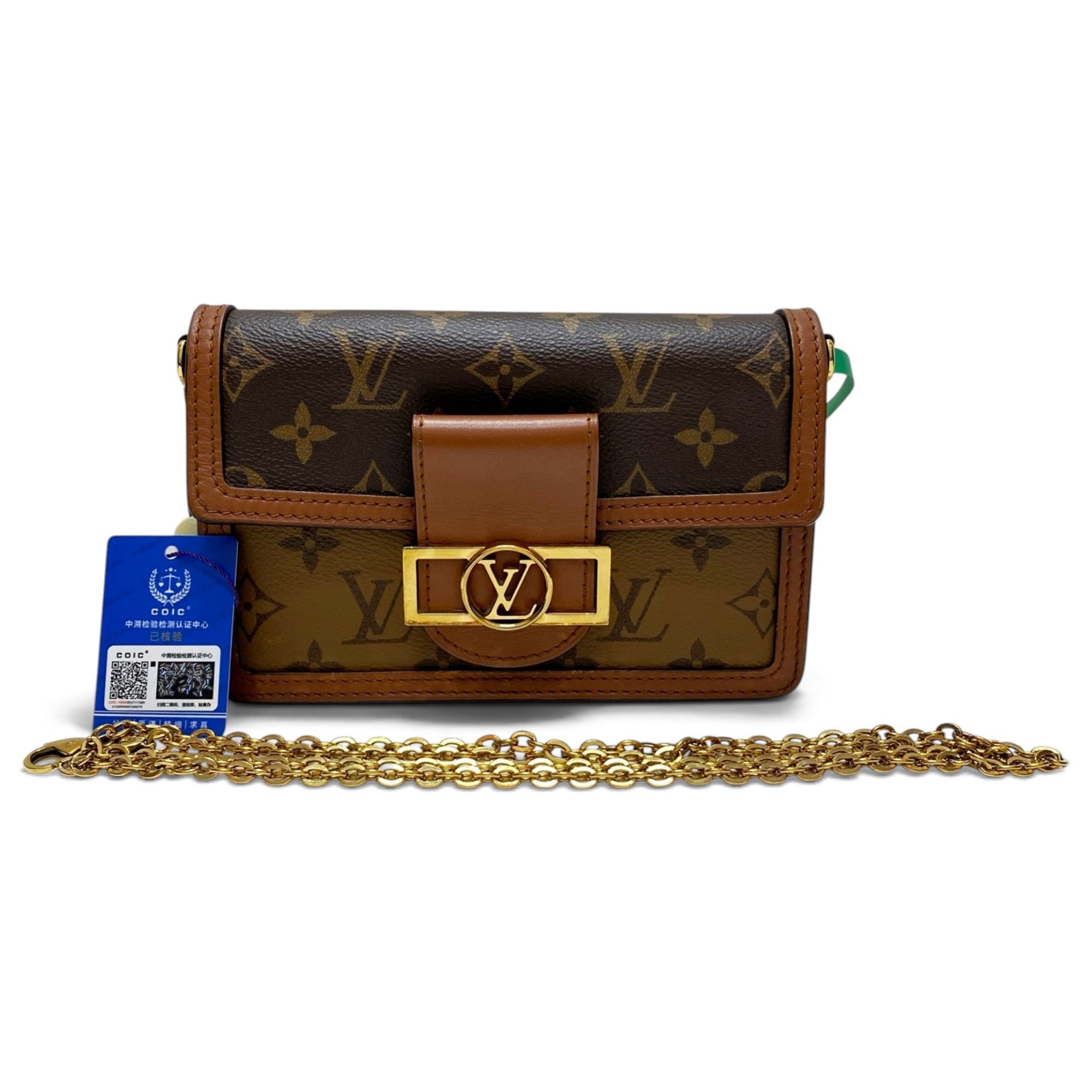 Dauphine leather crossbody bag