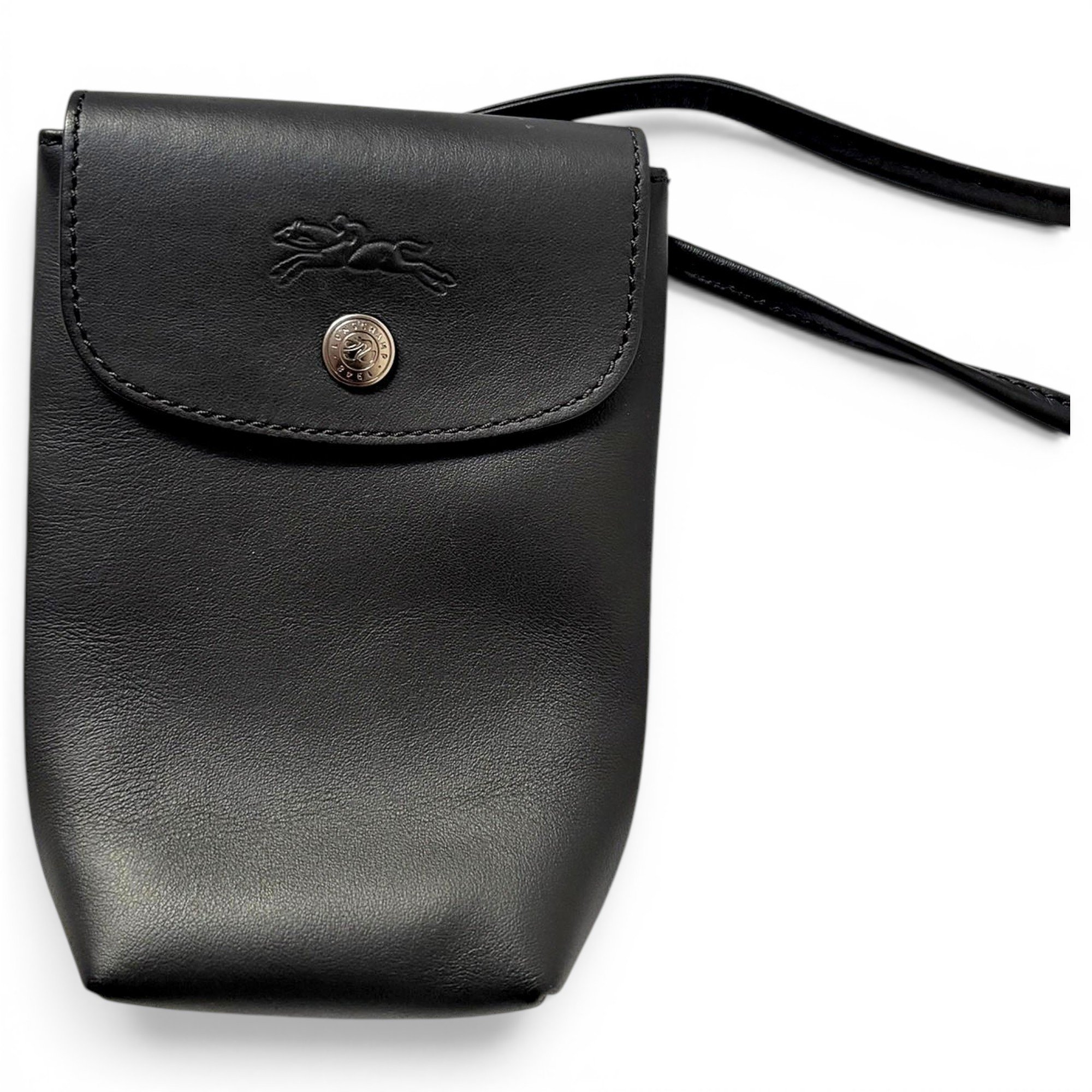 Leather clutch bag