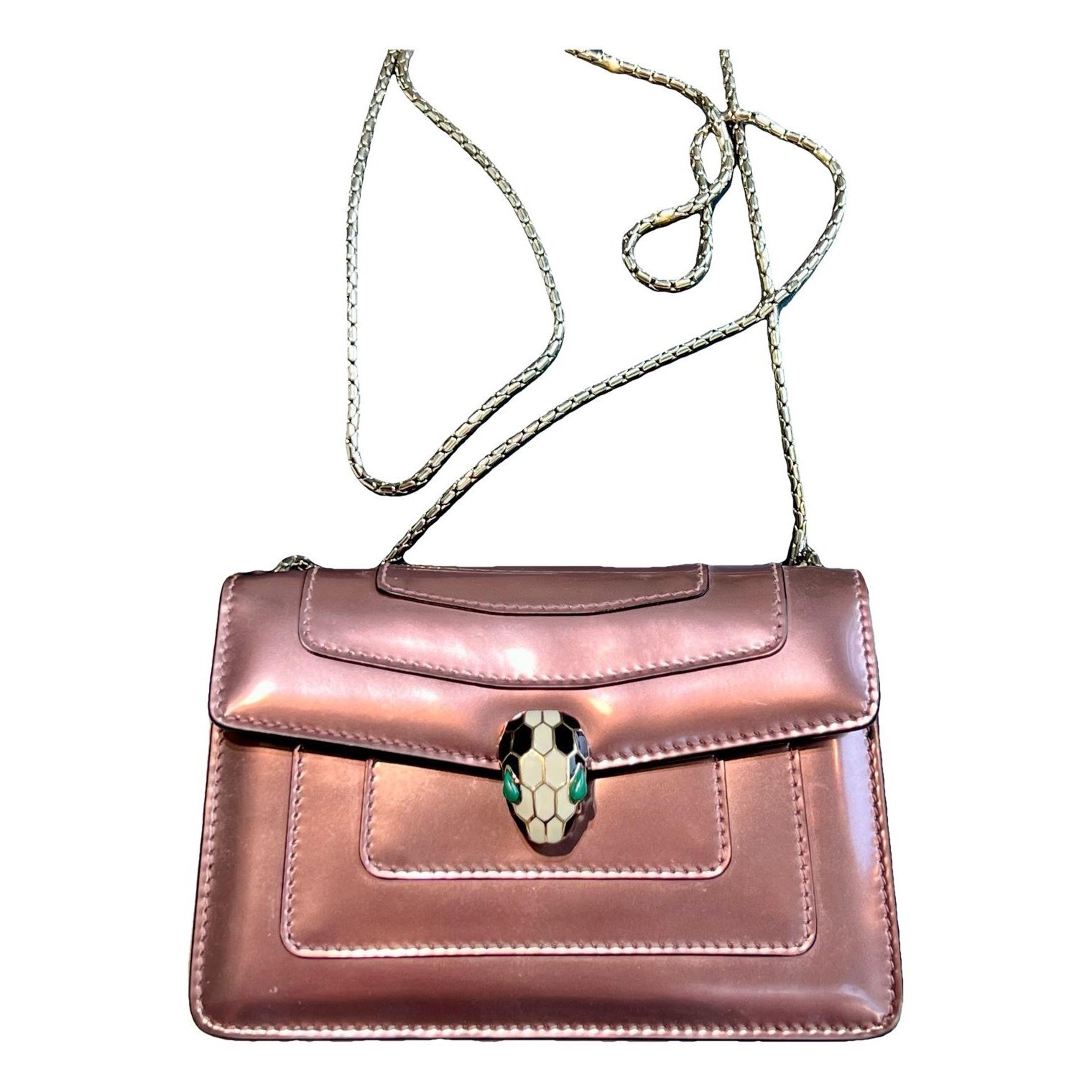 Serpenti leather handbag