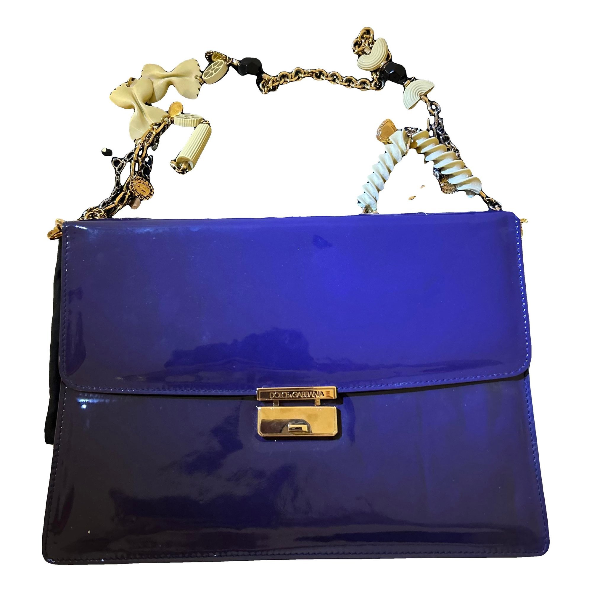 Patent leather handbag