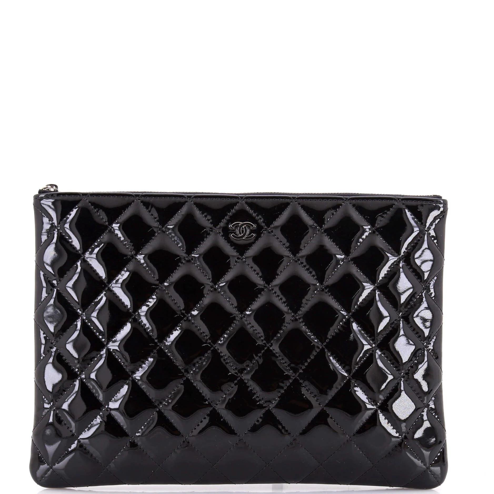Leather clutch bag