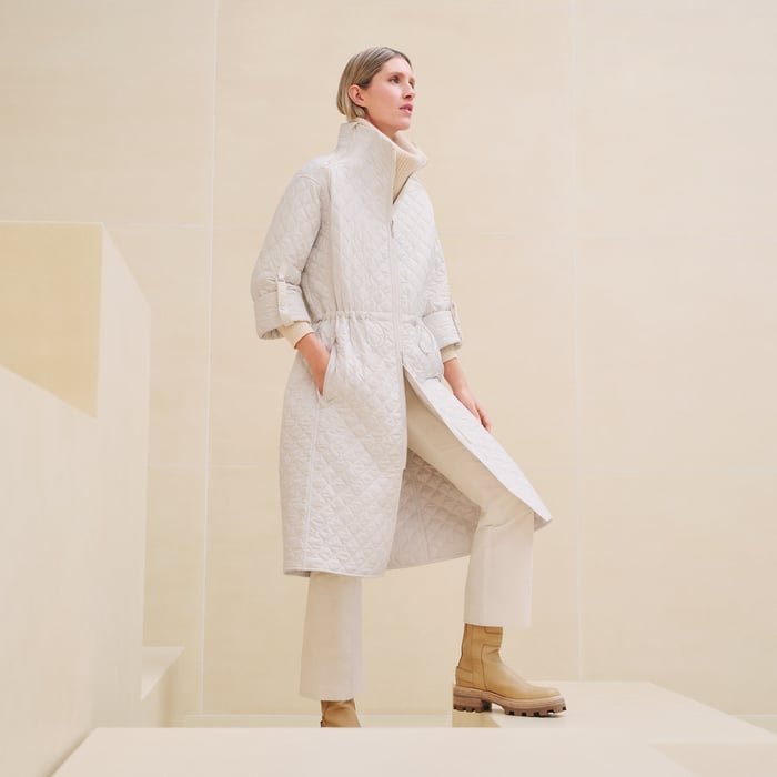 Long puffer coat