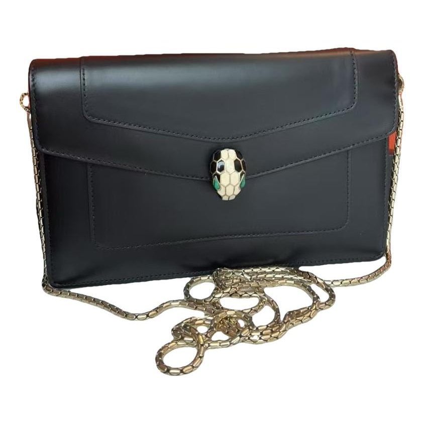 Serpenti leather handbag
