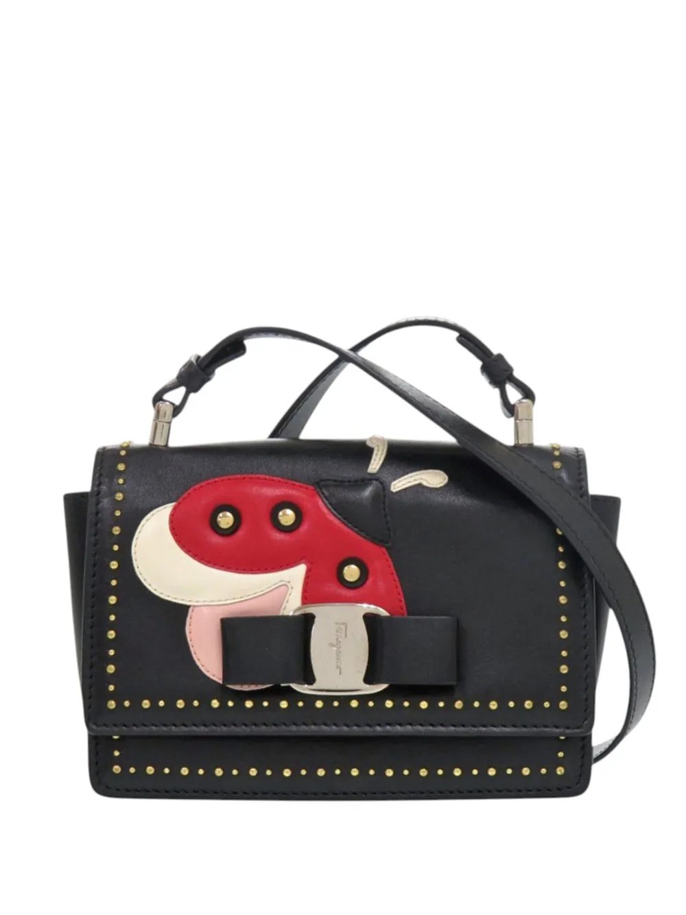 2020-2026 Studded Leather Ladybug Vara Bow crossbody bag