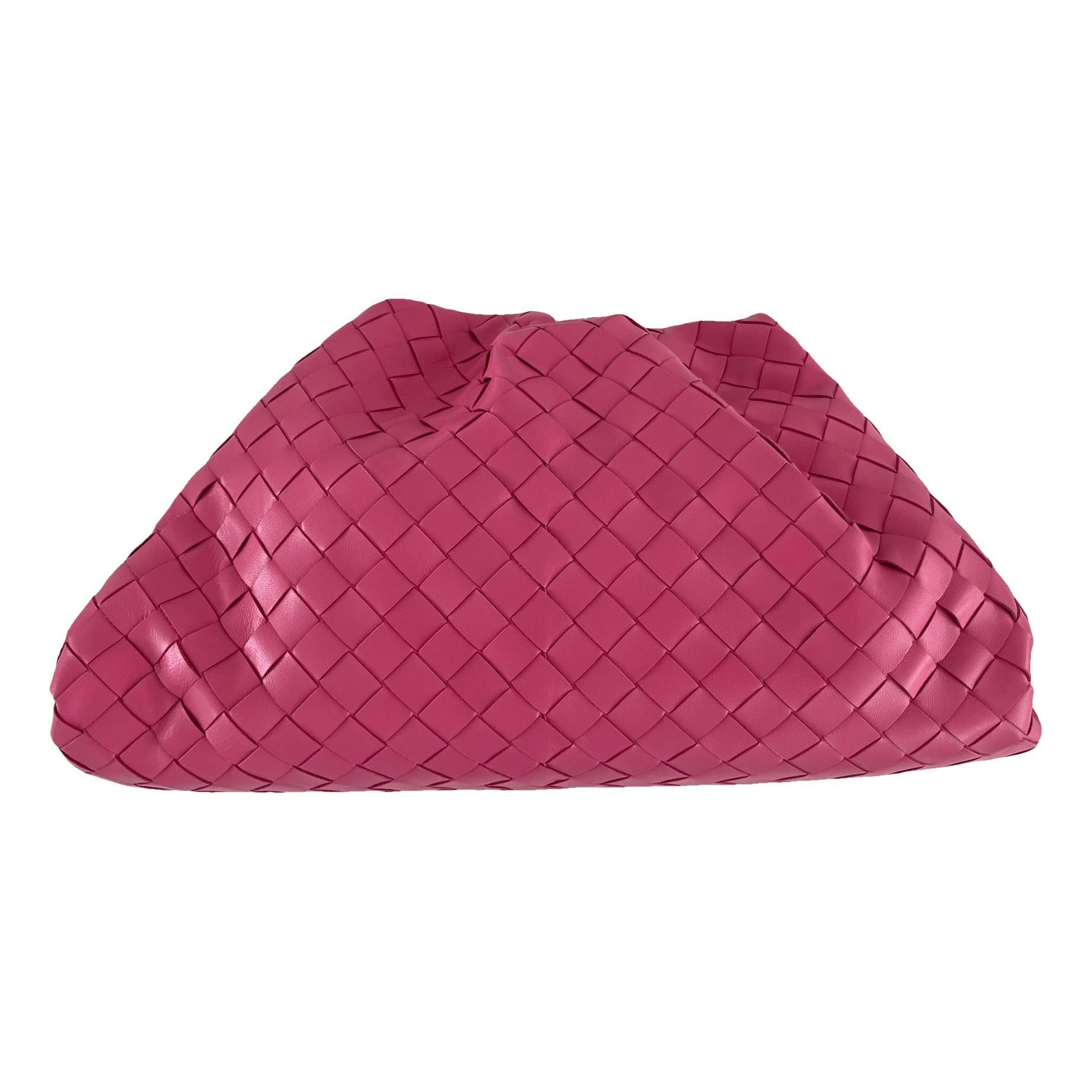 Pouch leather clutch bag