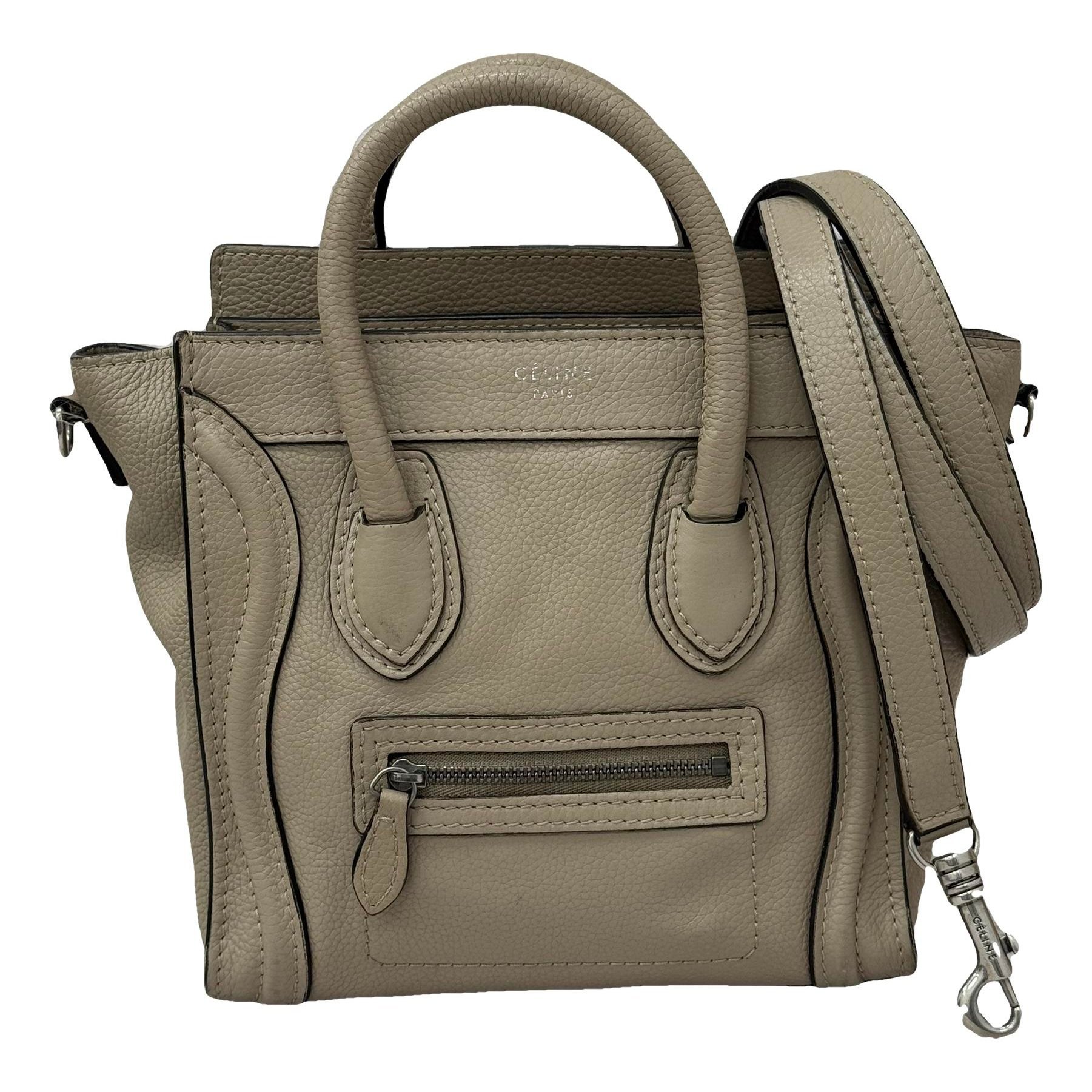 Nano Luggage leather handbag