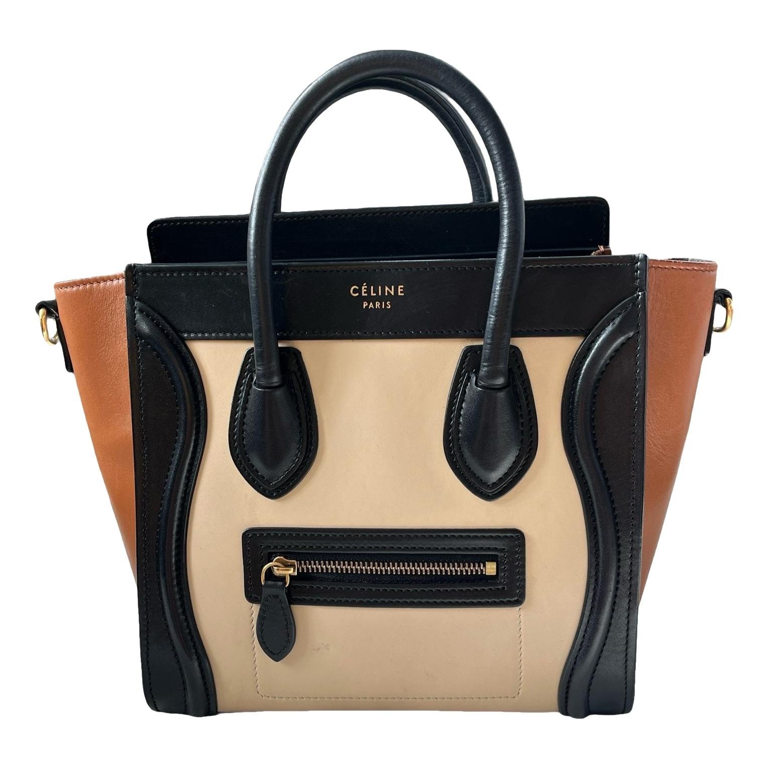 Nano Luggage leather handbag