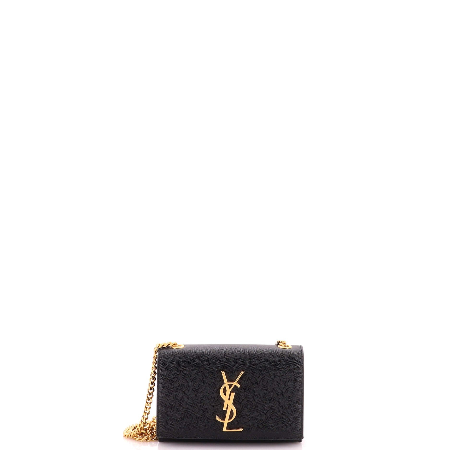 Classic Monogram Crossbody Bag Grainy Leather Small