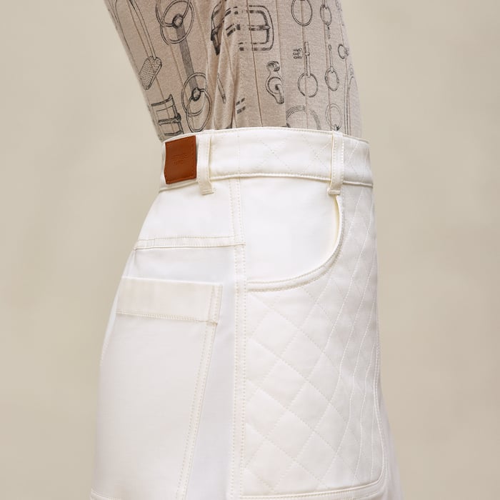 Blanc Naturel Wrap Miniskirt
