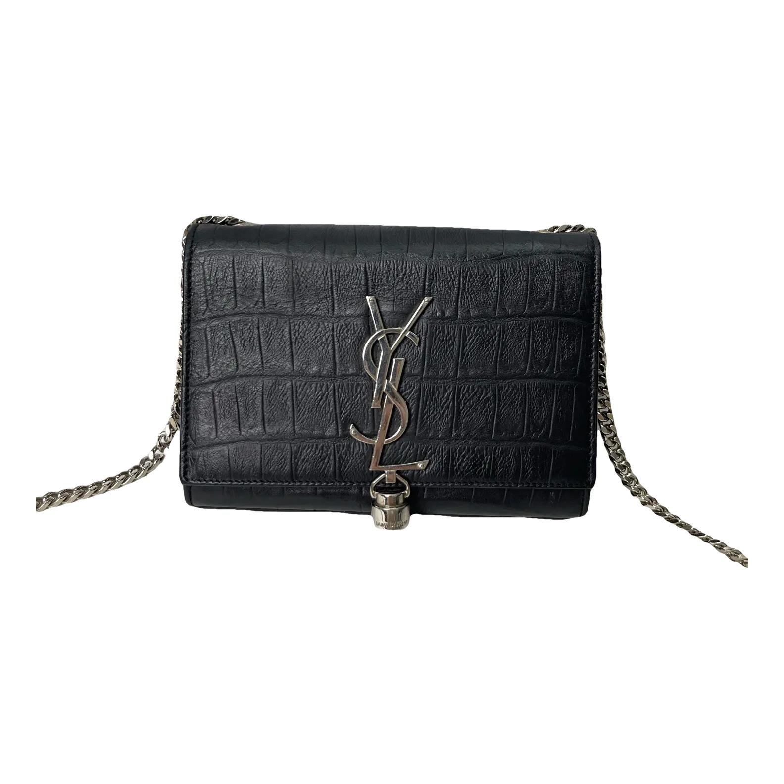 Pompom Kate leather handbag