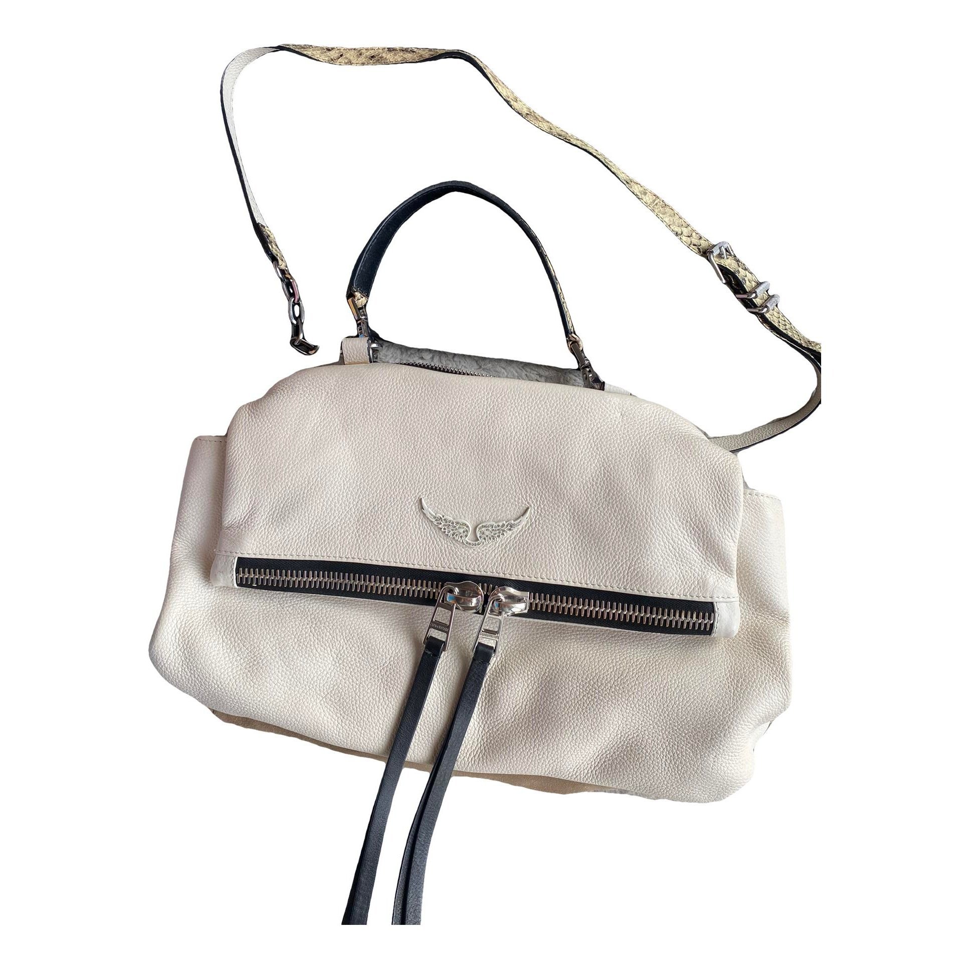 Rock leather clutch bag