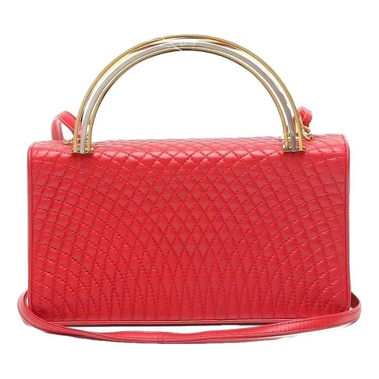 Leather clutch bag