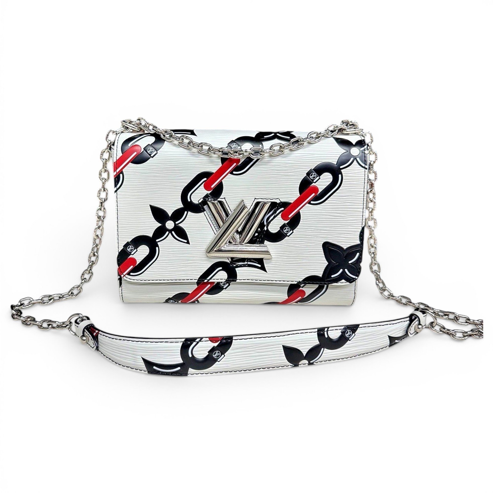 Twist leather handbag