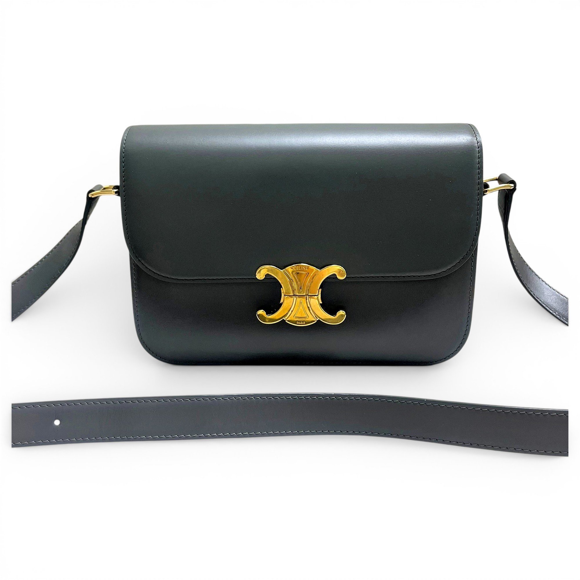 Triomphe leather handbag