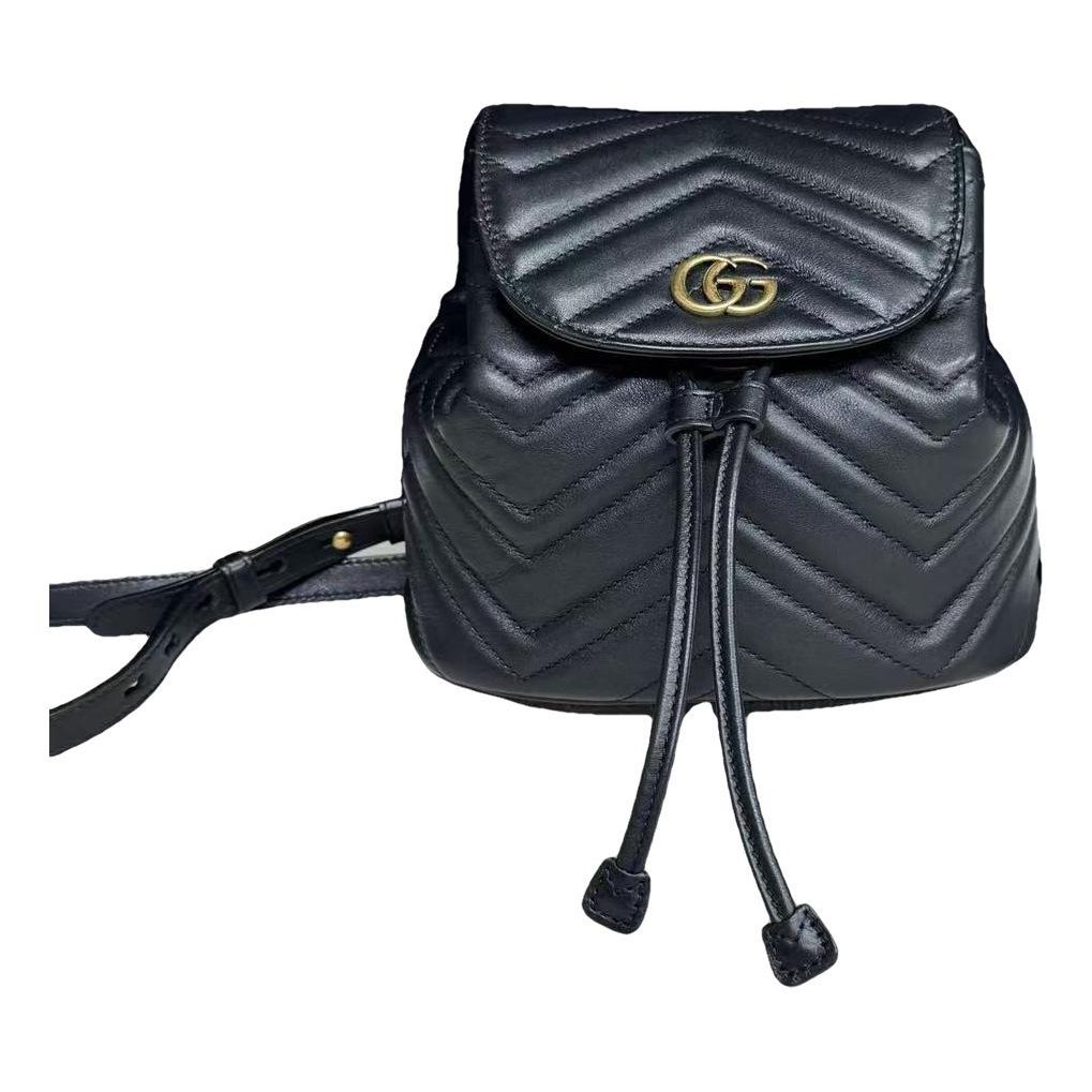 Leather backpack